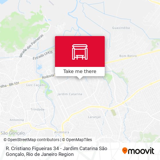 R. Cristiano Figueiras 34 - Jardim Catarina São Gonçalo map