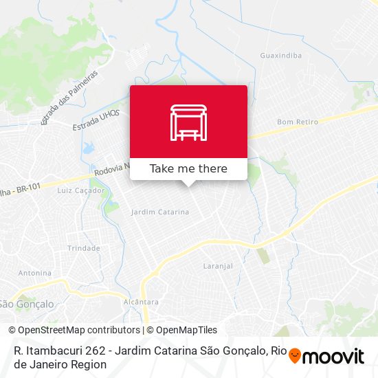 R. Itambacuri 262 - Jardim Catarina São Gonçalo map