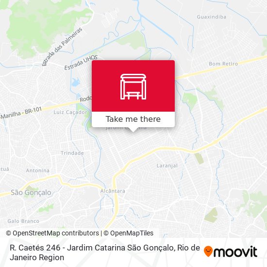 R. Caetés 246 - Jardim Catarina São Gonçalo map