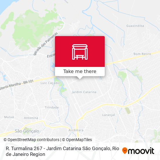 R. Turmalina 267 - Jardim Catarina São Gonçalo map