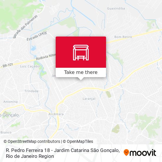 R. Pedro Ferreira 18 - Jardim Catarina São Gonçalo map