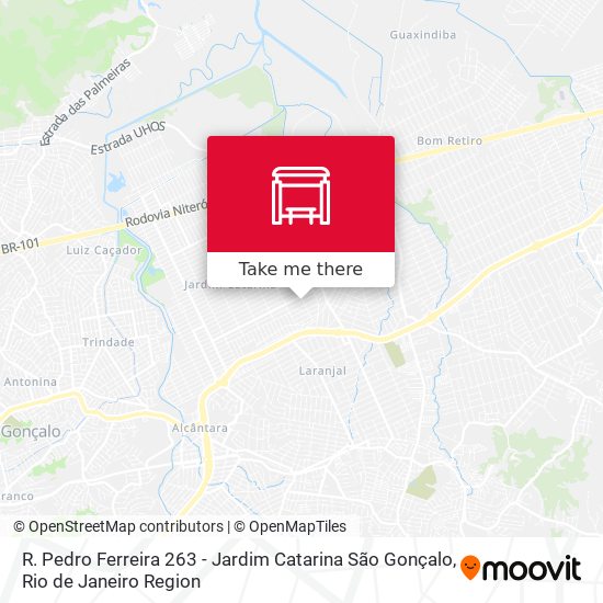 R. Pedro Ferreira 263 - Jardim Catarina São Gonçalo map