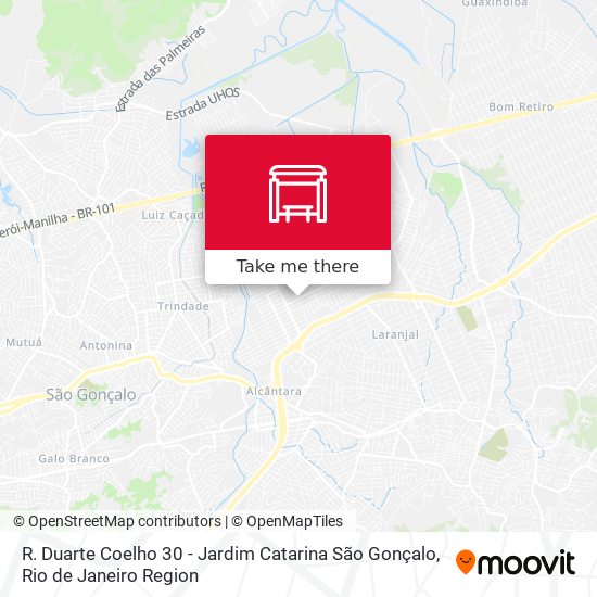 R. Duarte Coelho 30 - Jardim Catarina São Gonçalo map