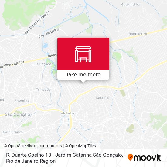 R. Duarte Coelho 18 - Jardim Catarina São Gonçalo map