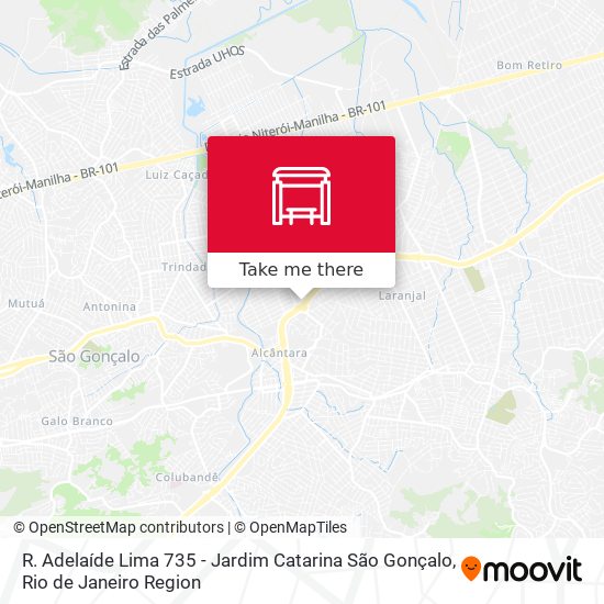 R. Adelaíde Lima 735 - Jardim Catarina São Gonçalo map