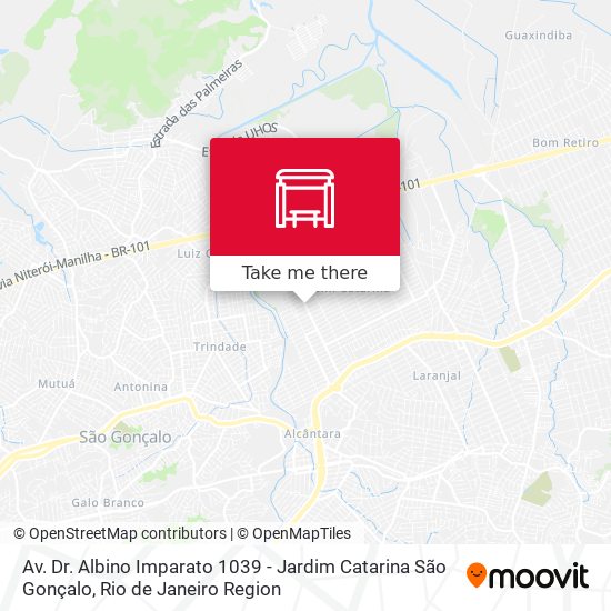 Mapa Av. Dr. Albino Imparato 1039 - Jardim Catarina São Gonçalo