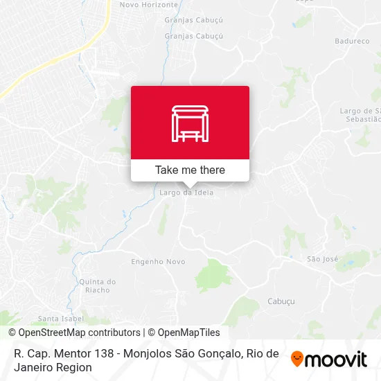 R. Cap. Mentor 138 - Monjolos São Gonçalo map