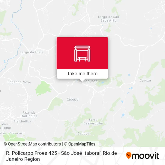 R. Policarpo Froes 425 - São José Itaboraí map