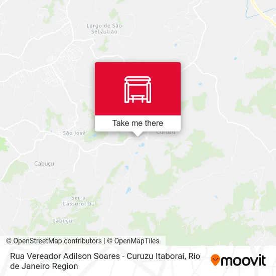 Rua Vereador Adilson Soares - Curuzu Itaboraí map