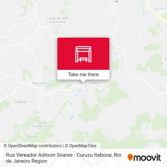 Rua Vereador Adilson Soares - Curuzu Itaboraí map