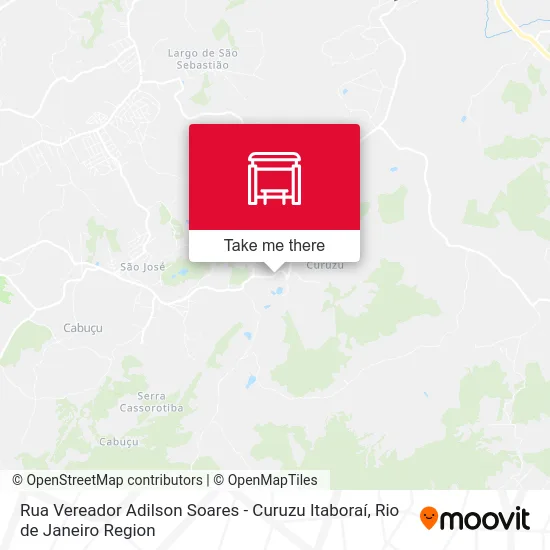 Rua Vereador Adilson Soares - Curuzu Itaboraí map