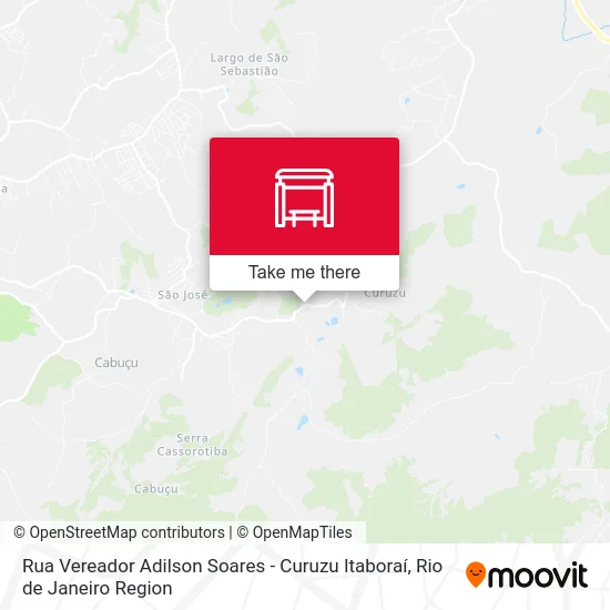 Rua Vereador Adilson Soares - Curuzu Itaboraí map