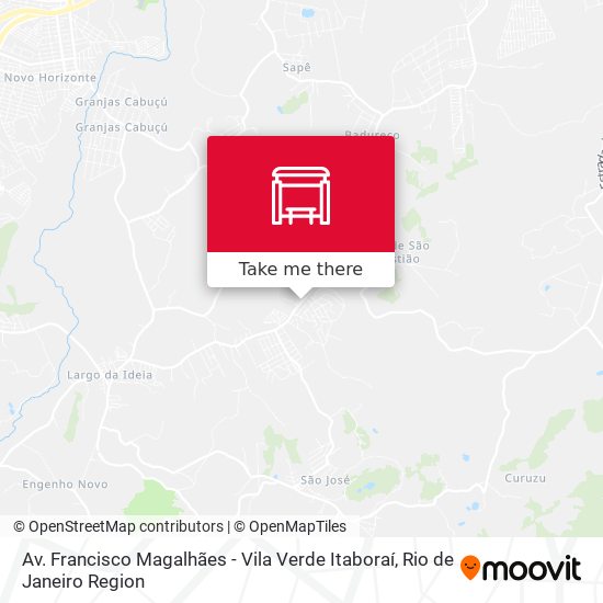 Av. Francisco Magalhães - Vila Verde Itaboraí map