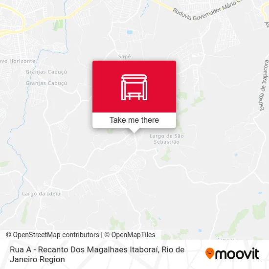 Rua A - Recanto Dos Magalhaes Itaboraí map