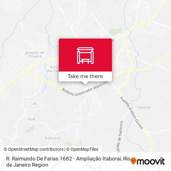 R. Raimundo De Farias 1682 - Ampliação Itaboraí map