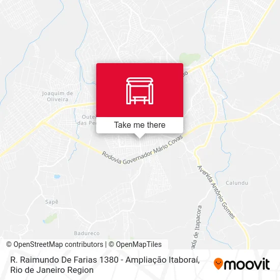 R. Raimundo De Farias 1380 - Ampliação Itaboraí map