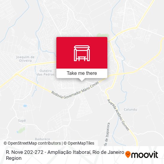 R. Nove 202-272 - Ampliação Itaboraí map
