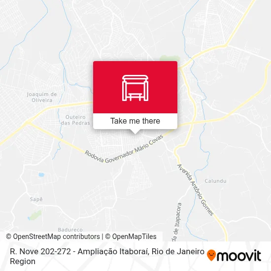 R. Nove 202-272 - Ampliação Itaboraí map