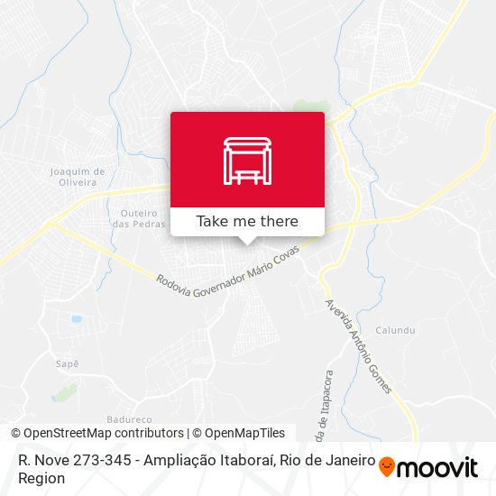 R. Nove 273-345 - Ampliação Itaboraí map