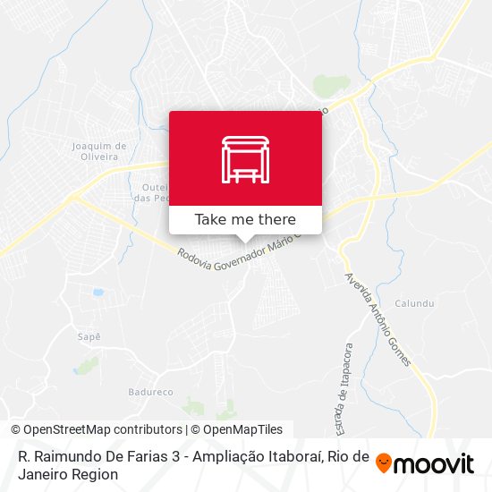 R. Raimundo De Farias 3 - Ampliação Itaboraí map
