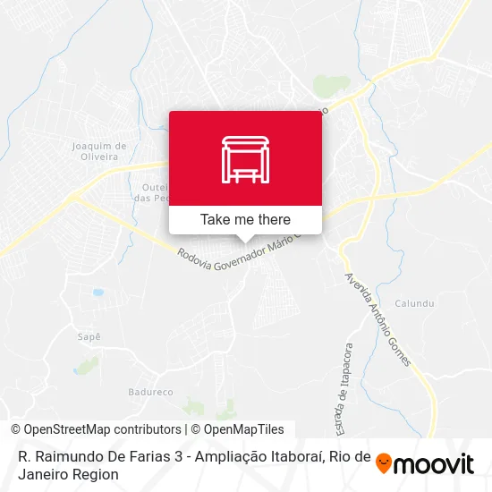 R. Raimundo De Farias 3 - Ampliação Itaboraí map