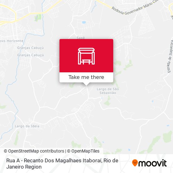 Rua A - Recanto Dos Magalhaes Itaboraí map