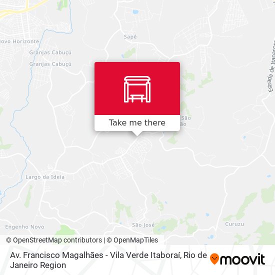 Av. Francisco Magalhães - Vila Verde Itaboraí map
