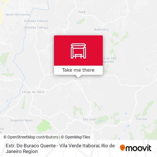 Estr. Do Buraco Quente - Vila Verde Itaboraí map