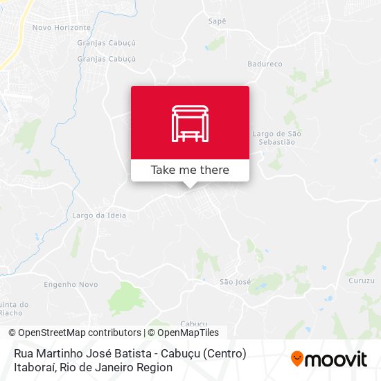 Rua Martinho José Batista - Cabuçu (Centro) Itaboraí map