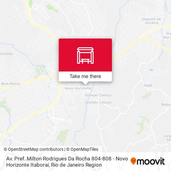 Mapa Av. Pref. Milton Rodrigues Da Rocha 804-808 - Novo Horizonte Itaboraí