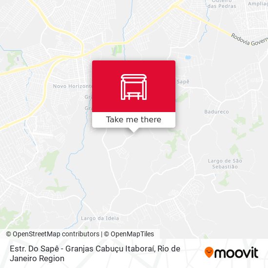 Estr. Do Sapê - Granjas Cabuçu Itaboraí map
