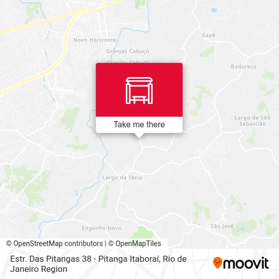 Estr. Das Pitangas 38 - Pitanga Itaboraí map