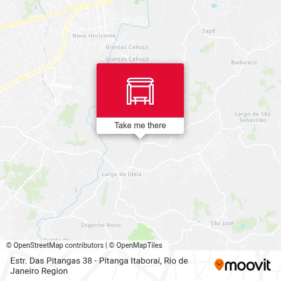 Estr. Das Pitangas 38 - Pitanga Itaboraí map