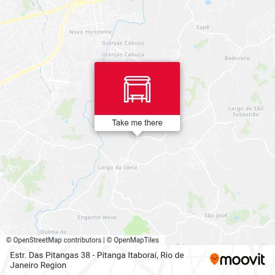 Estr. Das Pitangas 38 - Pitanga Itaboraí map