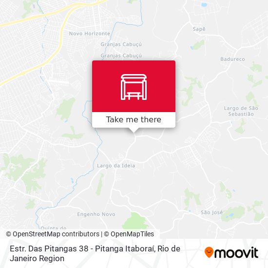 Estr. Das Pitangas 38 - Pitanga Itaboraí map