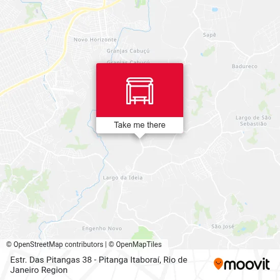 Estr. Das Pitangas 38 - Pitanga Itaboraí map