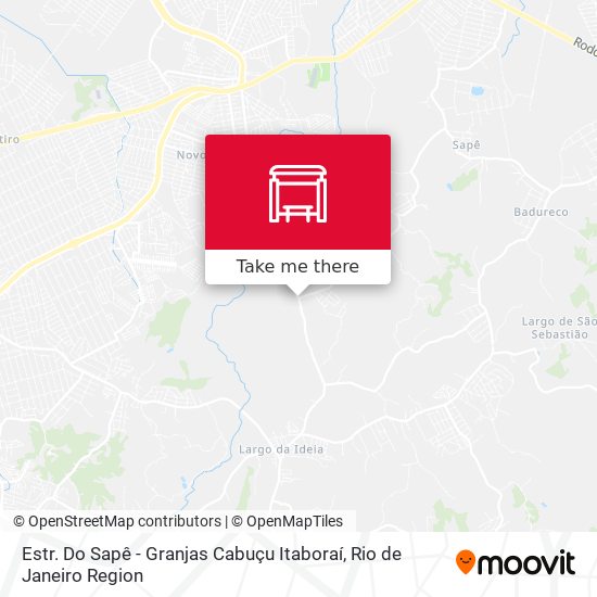 Estr. Do Sapê - Granjas Cabuçu Itaboraí map