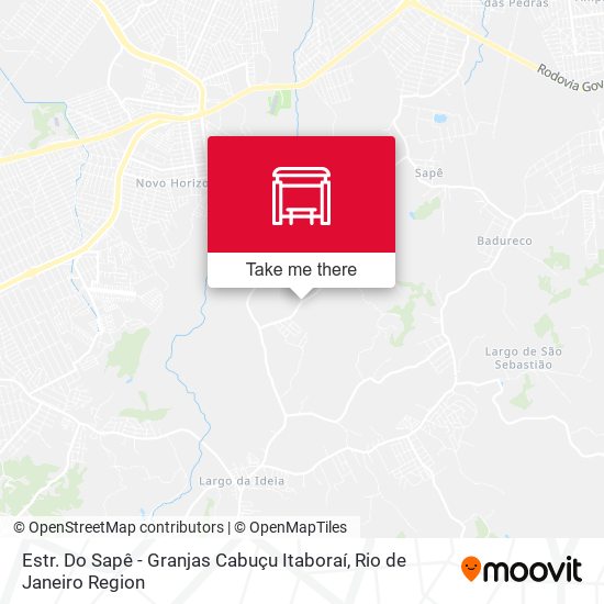 Estr. Do Sapê - Granjas Cabuçu Itaboraí map