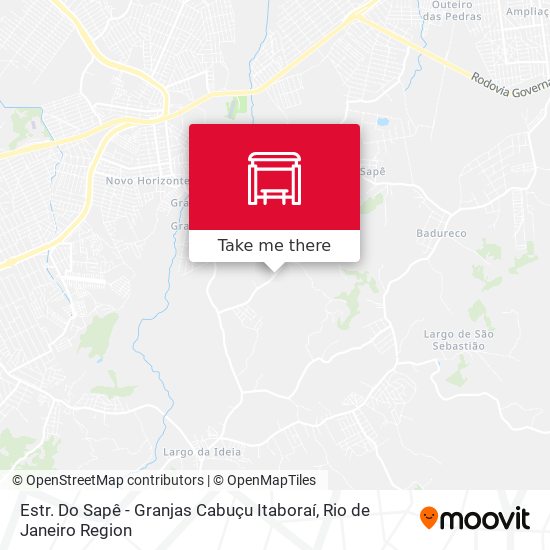 Estr. Do Sapê - Granjas Cabuçu Itaboraí map