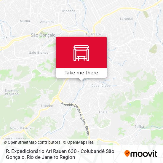 R. Expedicionário Ari Rauen 630 - Colubandê São Gonçalo map