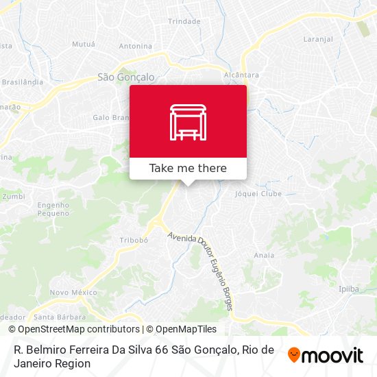 R. Belmiro Ferreira Da Silva 66 São Gonçalo map