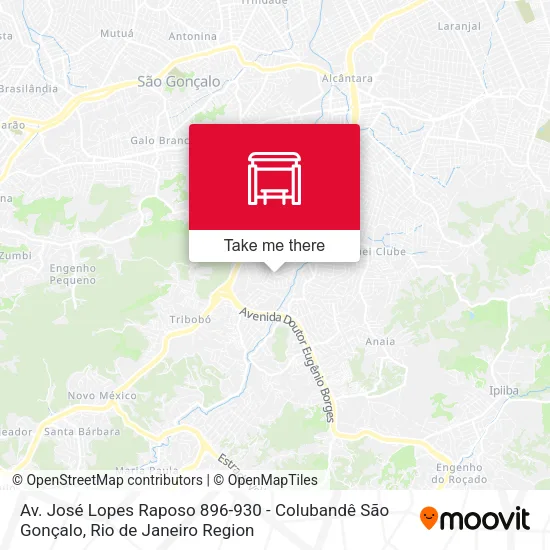 Av. José Lopes Raposo 896-930 - Colubandê São Gonçalo map