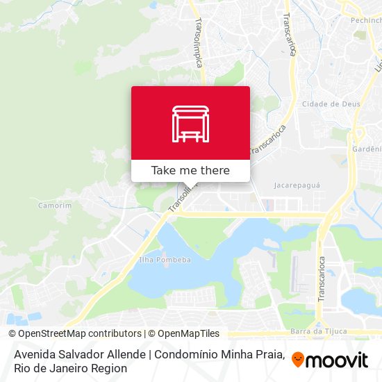 Mapa Avenida Salvador Allende | Condomínio Minha Praia