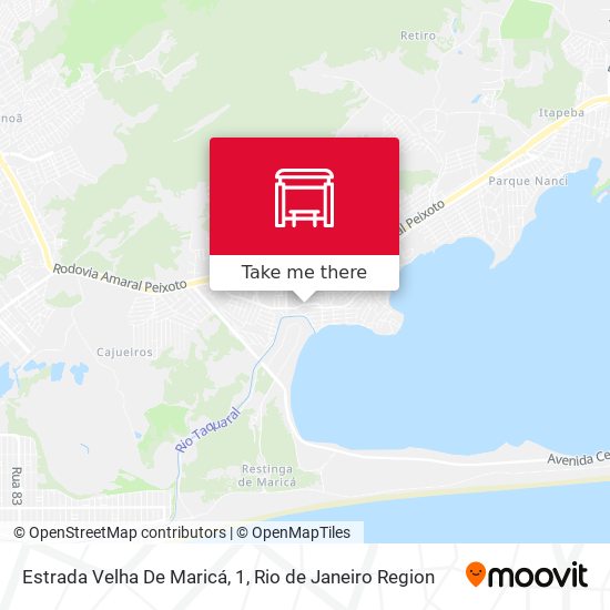 Estrada Velha De Maricá, 1 map