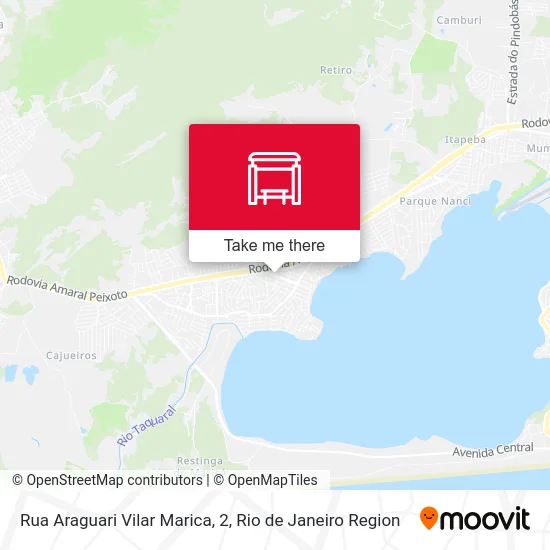 Rua Araguari Vilar Marica, 2 map