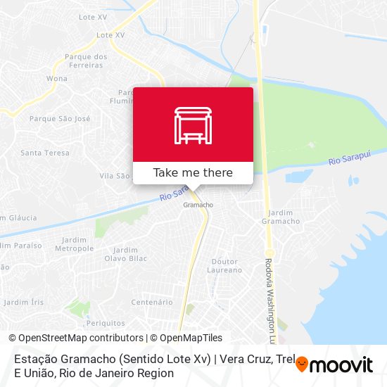 Estação Gramacho (Sentido Lote Xv) | Vera Cruz, Trel E União map