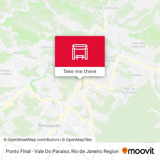 Ponto Final - Vale Do Paraíso map