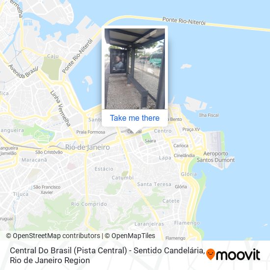 Central Do Brasil (Pista Central) - Sentido Candelária map