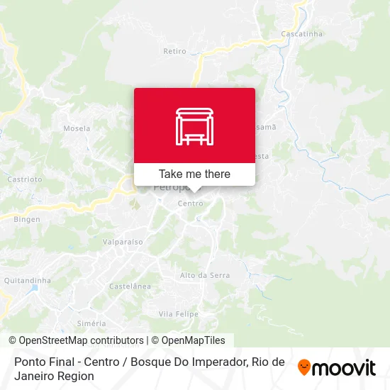 Ponto Final - Centro / Bosque Do Imperador map