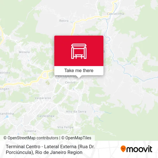 Terminal Centro - Lateral Externa (Rua Dr. Porciúncula) map